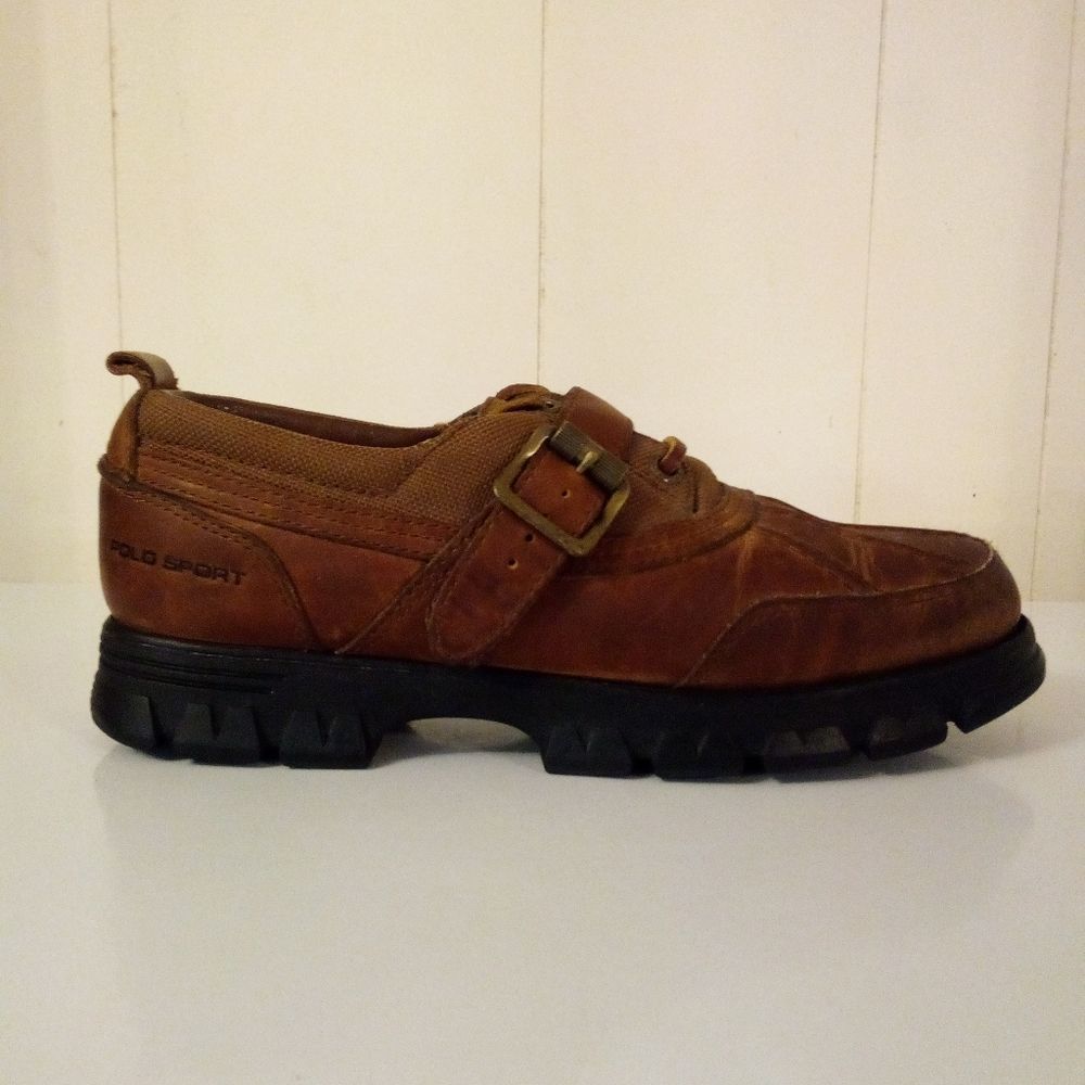 Ralph Lauren Women's Brown Leather Boots Size 7.5 B